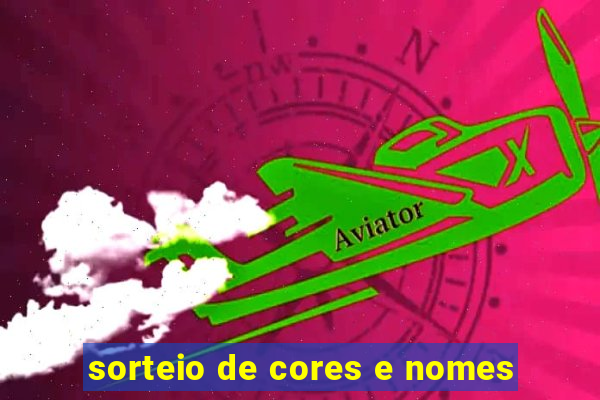 sorteio de cores e nomes